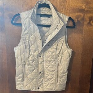Women's Quilted Vest in Cream